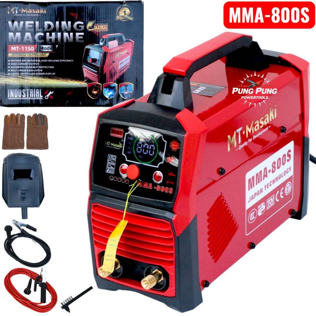 1-MASAKI ตู้เชื่อมรุ่นใหม่ MMA-800S จอแสดงผลรุ่นใหม่ พร้อมระบบ Arc Force / Hot Start รุ่นใหม่ ใช้งานได้อย่างเสถียร มาพร้