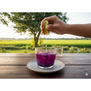 ชาดอกอัญชันอบแห้งคัดพิเศษ Tea craft ชาดอกไม้