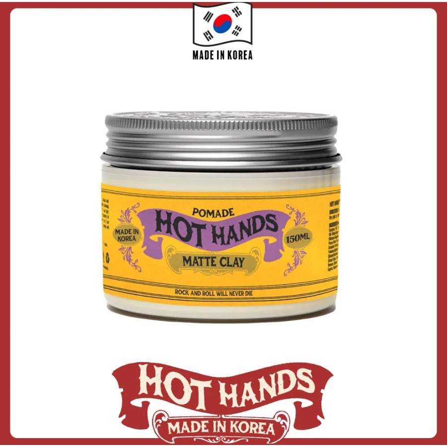 Hothands Clay Pomade (Made in Korea) โพเมด จากเกาหลี ดูเป็นธรรมชาติ