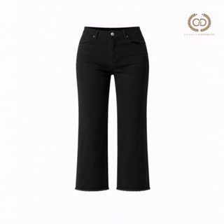 C&D กางเกงสามส่วน เนื้อผ้า Cotton สีดำ CR68BL