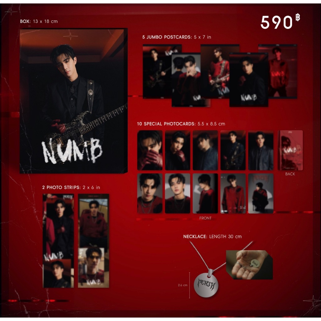 🚚（พร้อมส่ง）NUMB PHOTO SET PERTH TANAPON gmmtv PERTH เพิร์ธ Perth