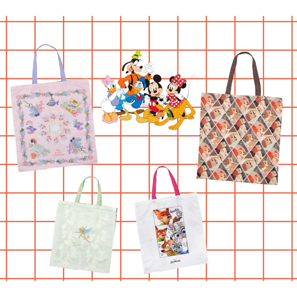 New!! ถุงผ้า shopping bag disney japan แบบพับได้