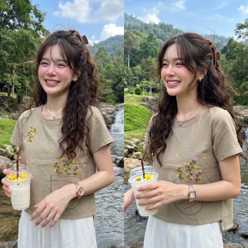 LANNA - เสื้อแฮนเมด ปักลายด้วยมือแท้ เนื้อผ้านุ่มมาก