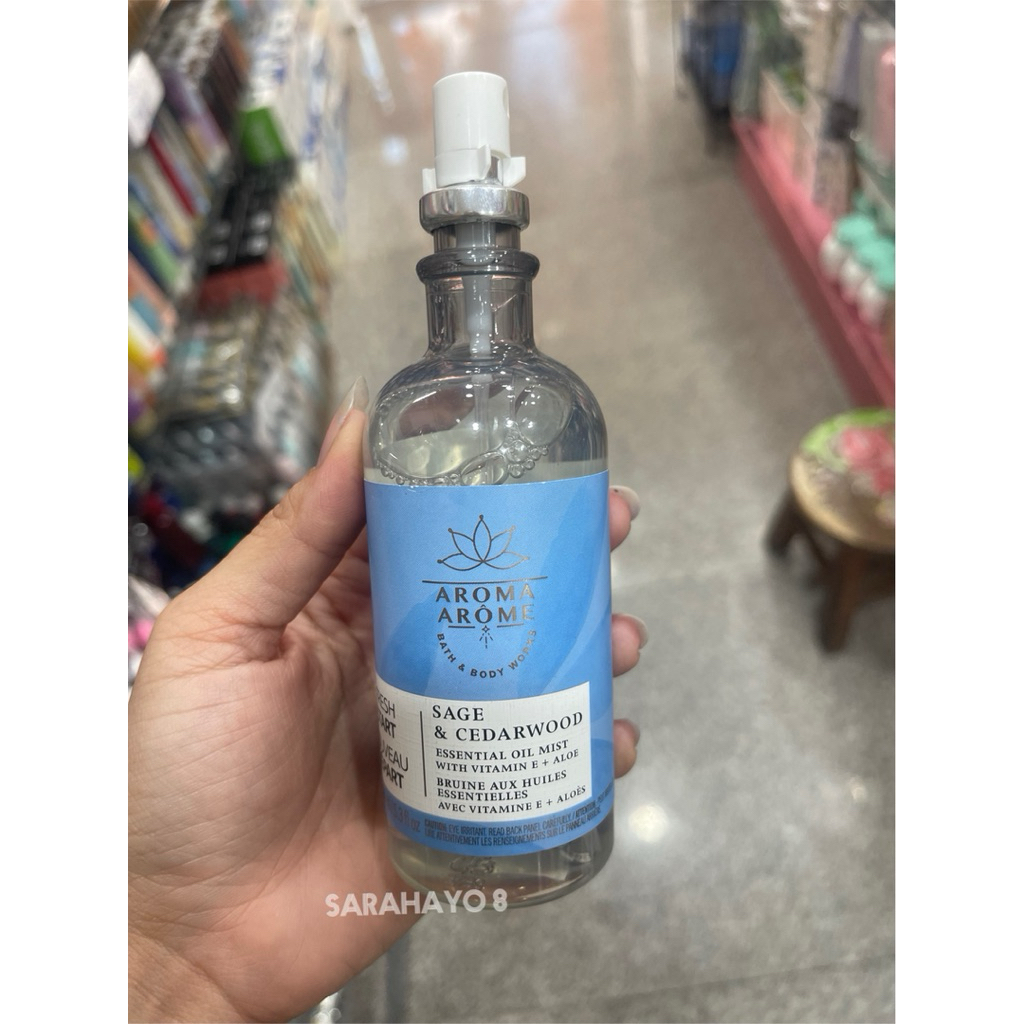 Bath & Body Works Sage & Cedarwood Essential Oil Mist 156ml. ของแท้