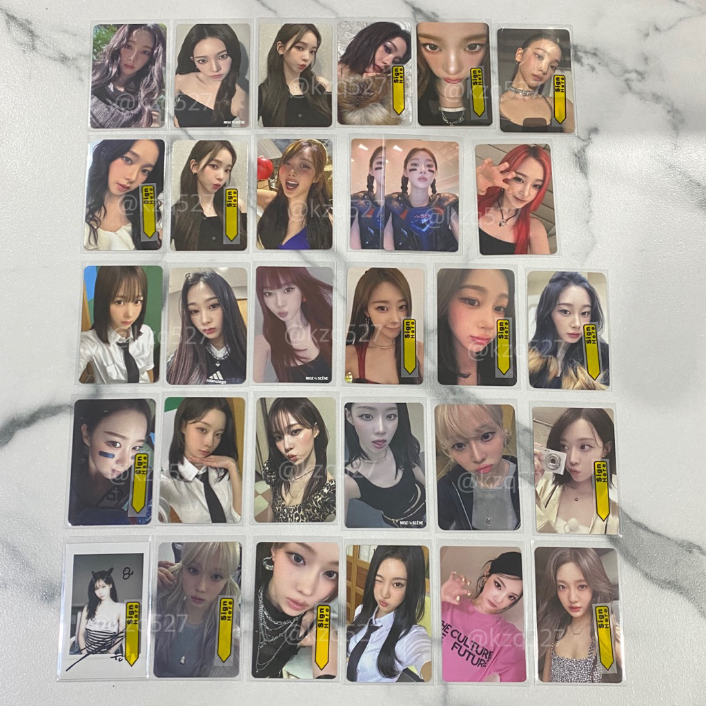 [เฉพาะการ์ด] aespa การ์ด pob คาริน่า จีเซล วินเทอร์ หนิงหนิง starriver bdm apple music makestar kpop