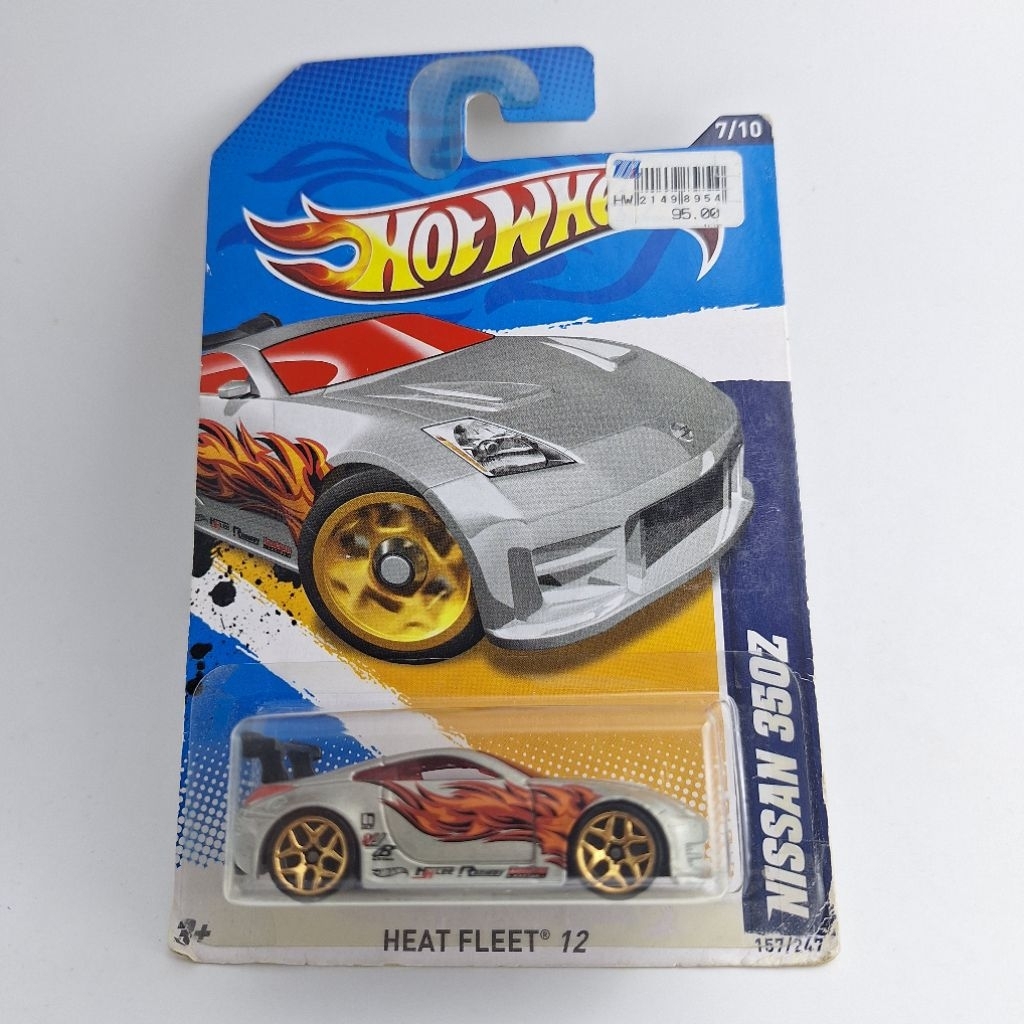 รถเหล็ก Hotwheels NISSAN 350Z HEAT FLEET 12 (ib07)