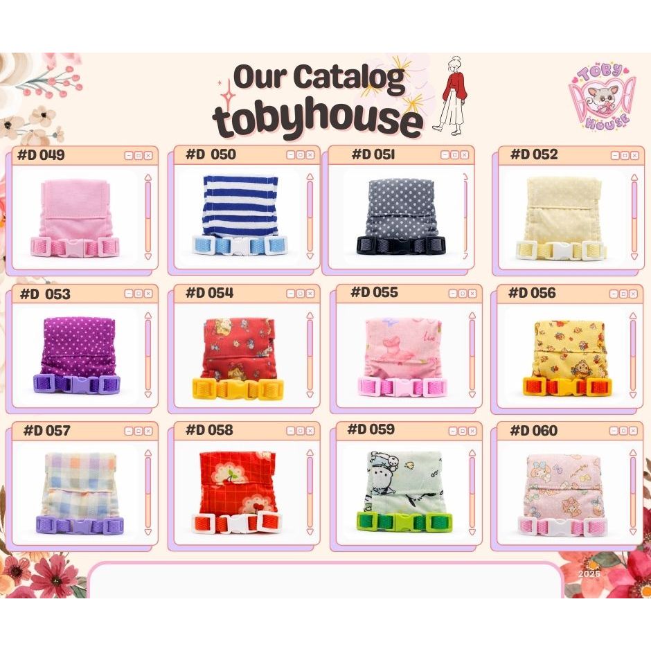 Tobyhouse แพมเพิดลายลิงจิ๋ว มาโมเสต/บุชเบบี้ นุ่มสบาย ใส่นอน ใส่เล่น ระบายอากาศ (รหัส D049-072)