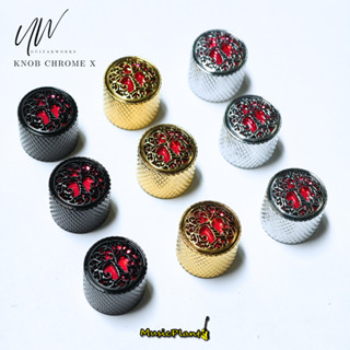 UW Guitar Knobs ลูกบิด / ปุ่มวอลลุ่ม ปุ่มโทน รุ่น Chrome X