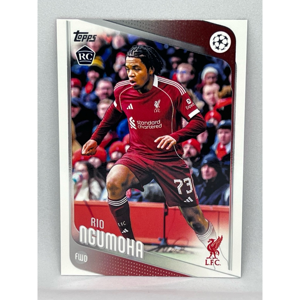 การ์ดฟุตบอล Topps 2024 - 2025 UCC Rio Ngumoha RC Base