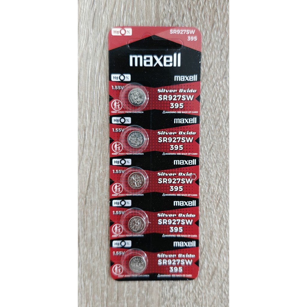 🔘 ถ่านนาฬิกา Maxell 395 SR927SW ของแท้ ถ่านกระดุม 1.55V 🔘