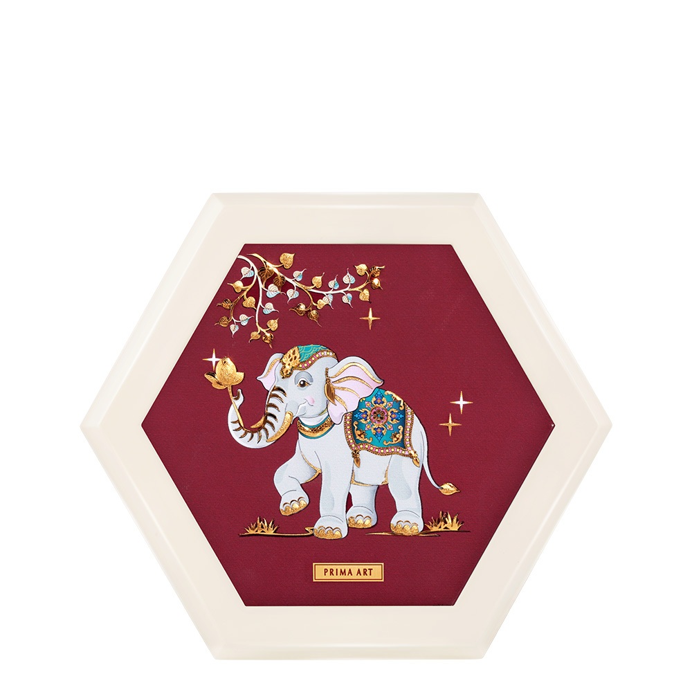 PRIMA ภาพหัตถศิลป์ทองคำพลายมิ่งมงคล (กรอบสีครีม) 704S0578-01