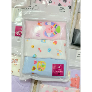 (ร้านคละแบบ ให้เท่านั้น ) Wacoal Bloom Panty Cotton Bikini กางเกงในสำหรับเด็ก Pack 3 รุ่น WU6J33