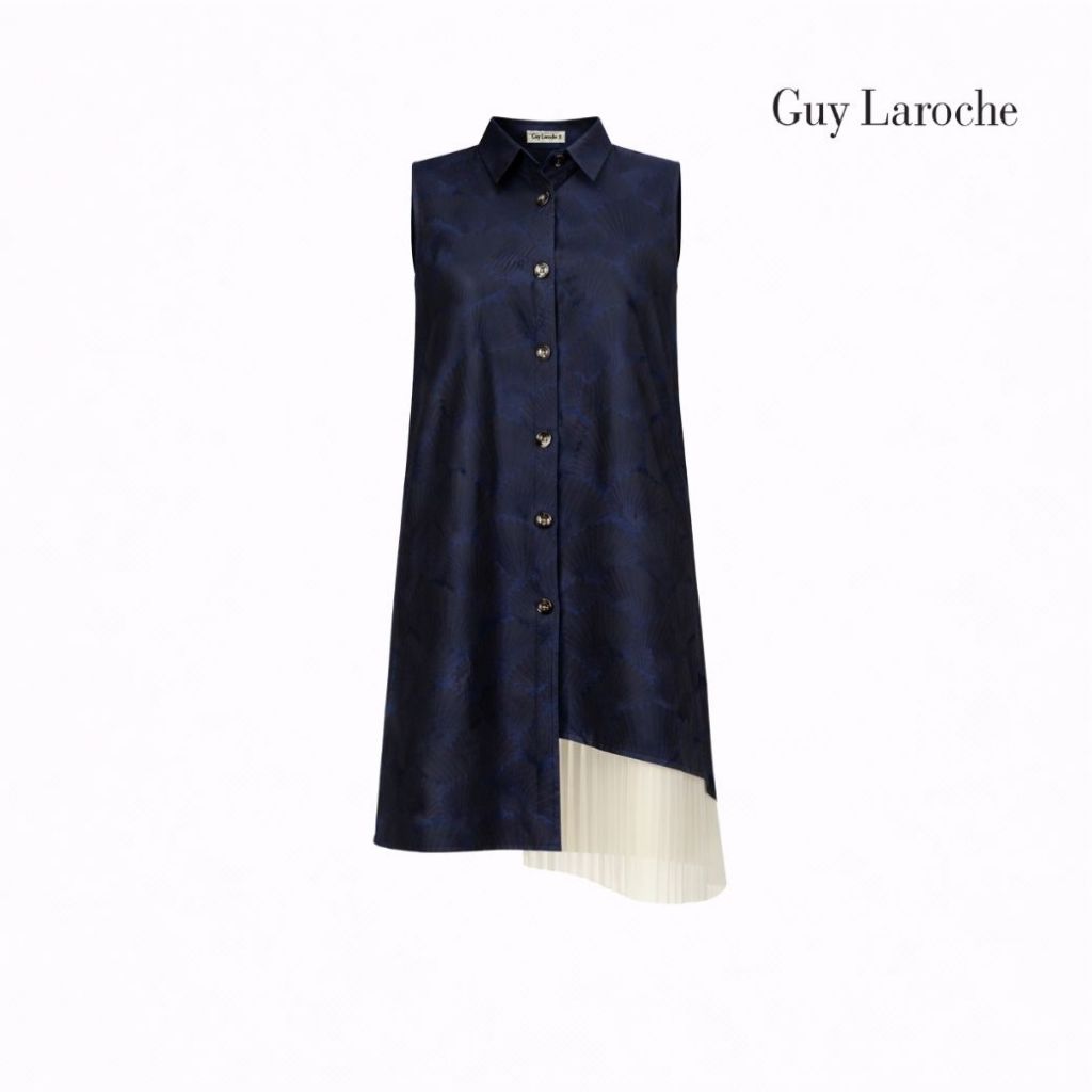Guy Laroche ชุดแซก แขนสั้น สีกรม GR2KNV