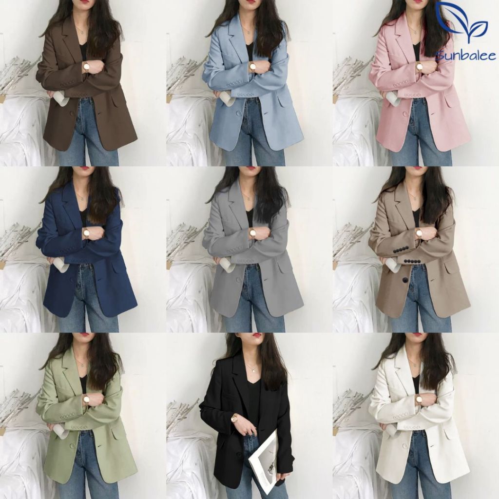 SUNBALEE SUIT เสื้อสูทผู้หญิง BLAZER เสื้อเบลเซอร์ S-5XL เสื้อใส่ทำงาน มีกระเป๋า2ข้าง สูทผู้หญิง SUIT-01
