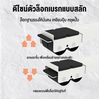 Mondial ฐานรองเครื่องซักผ้า 24 ล้อ ปรับยืดได้ ใช้ได้กับตู้เย็นและแอร์ พร้อมเบรกล็อก แข็งแรง รองรับน้ำหนักได้ถึง 300 กก