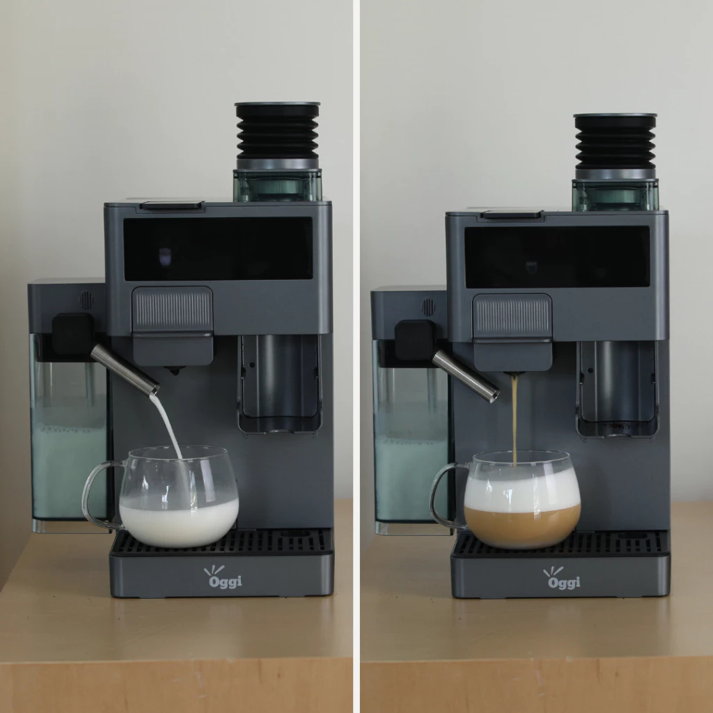 Oggi Rubik เครื่องชงกาแฟอัตโนมัติ 4 in1 มีเครื่องบดในตัว 20บาร์ ชงเมล็ดสด/แคปซูล Nespresso DolceGusto ตีฟองนมอัตโนมัติ thumbnail 8