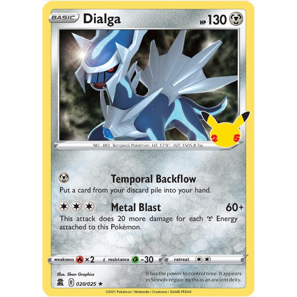 Pokemon card ENG Dialga 25th