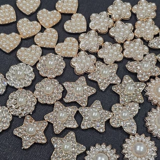 DP27 ตัวแต่งเพชรประดับมุก จำนวน 10 ชิ้น สำหรับงานฝีมือ
