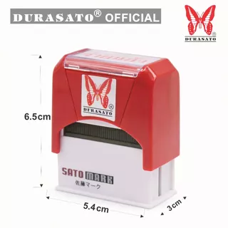 ตรายางหมึกในตัว สำเร็จรูป ชุดคำภาษาไทย DURASATO® ดูราซาโต้ เลือกข้อความได้ | มีหมึก 3 สี (แดง/น้ำเงิน/เขียว) พร้อมส่ง