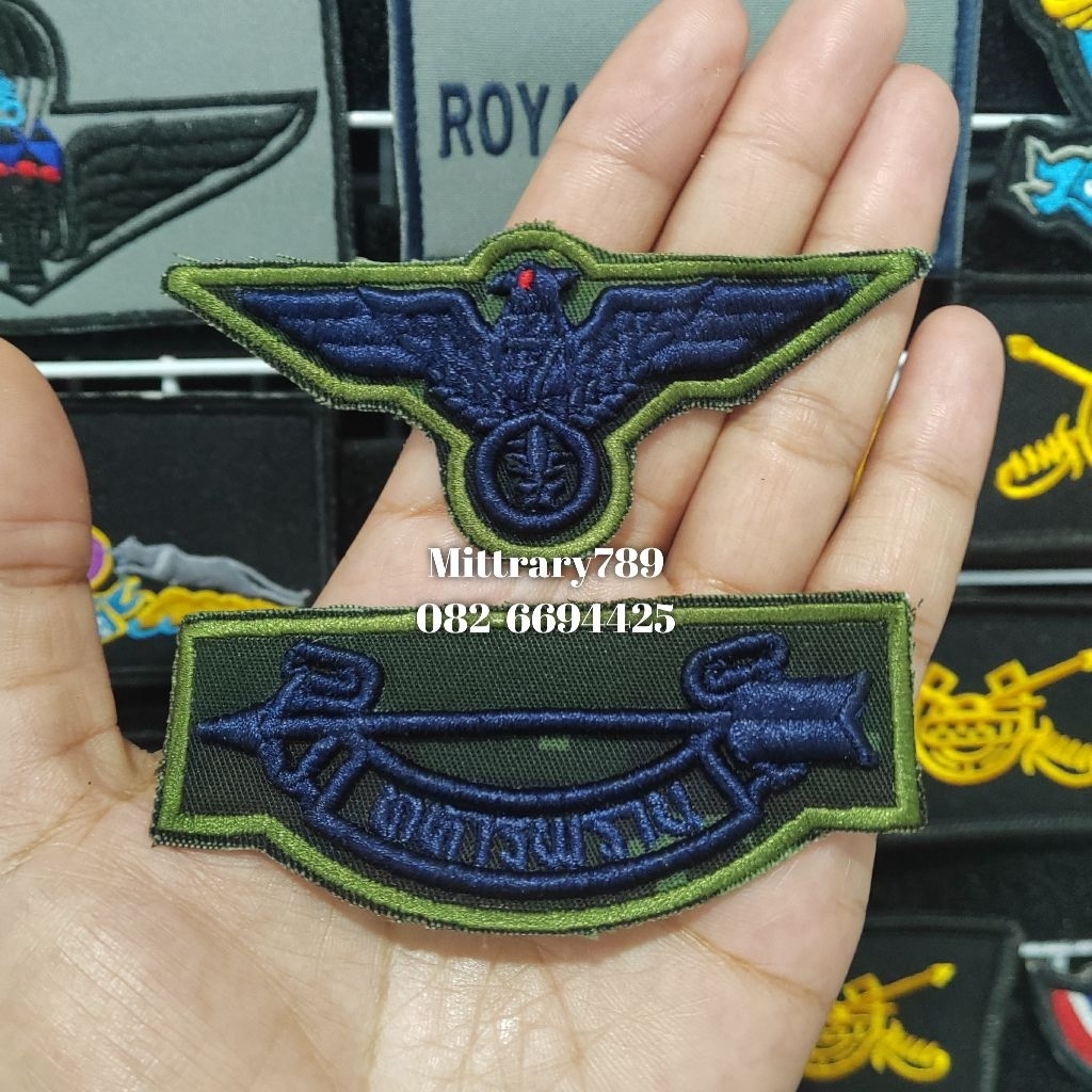 งานปัก3มิติ.. ปีกทหารพรานปักกรมพื้นพราง  สีอื่นทักแชทเพิ่มเติม