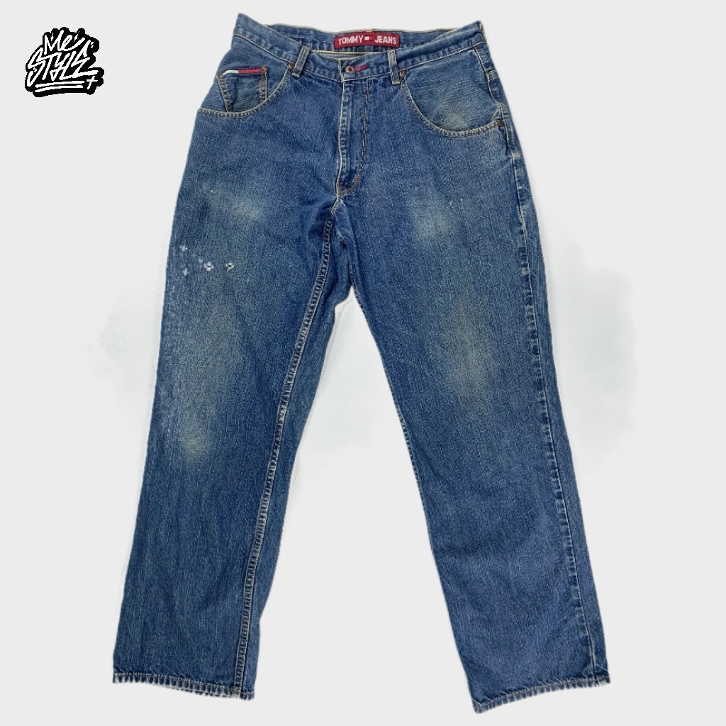 กางเกงยีนส์ : Tommy Hilfiger Jeans VTG(มือสอง)