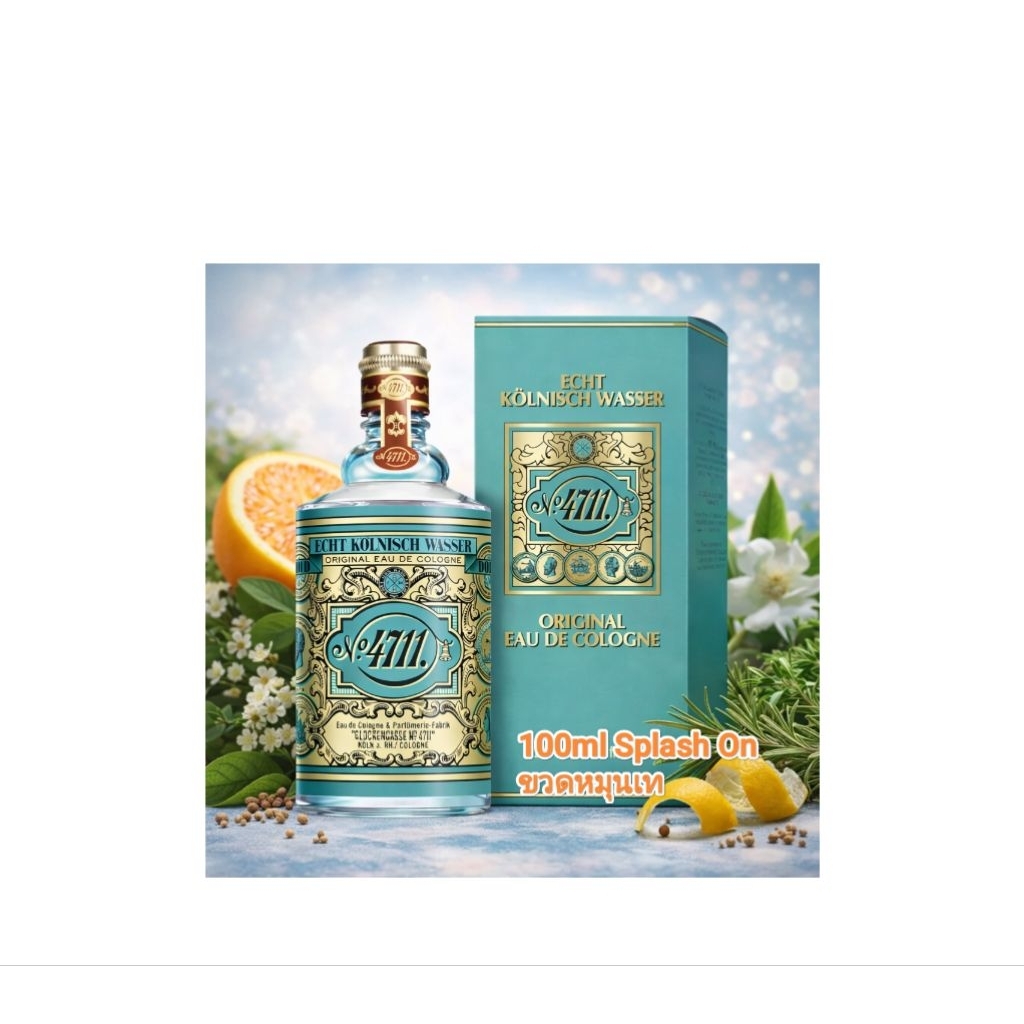 โคโลญจน์ 4711 splash on 100ml ขวดเทแต้ม🔥SALE 🇩🇪 Original Eau De Cologne new in box