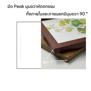 กรอบรูป กรอบรูปไม้ กรอบรูปมินิมอล และ A4（21x30ซม 8.3x11.7in） สีขาว สีดำ กรอบรูปไม้ กรอบรูปใส แต่งบ้าน ขาตั้ง หูแขวน