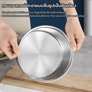 ถังปรุงรส กระปุกเครื่องปรุงสแตนเลส ทรงกลม ถ้วยซอสสแตนเลส สำหรับร้านอาหารและใช้ในบ้าน