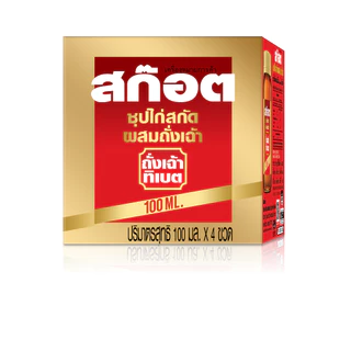 Scotch สก๊อต ซุปไก่สกัด ผสมถั่งเฉ้า 100 มล.(แพ็ก 4 ขวด) จำนวน 4 แพ็ก