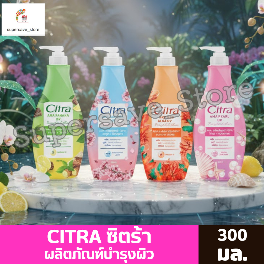 Citra ซิตร้า ผลิตภัณฑ์โลชั่นบำรุงผิว ขนาด 300มล.