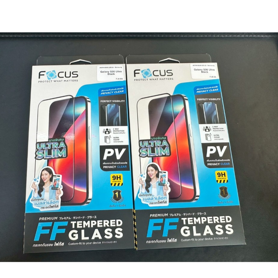 focus ฟิล์มกระจกกันมอง (Privacy) เต็มจอ Samsung S26 Ultra