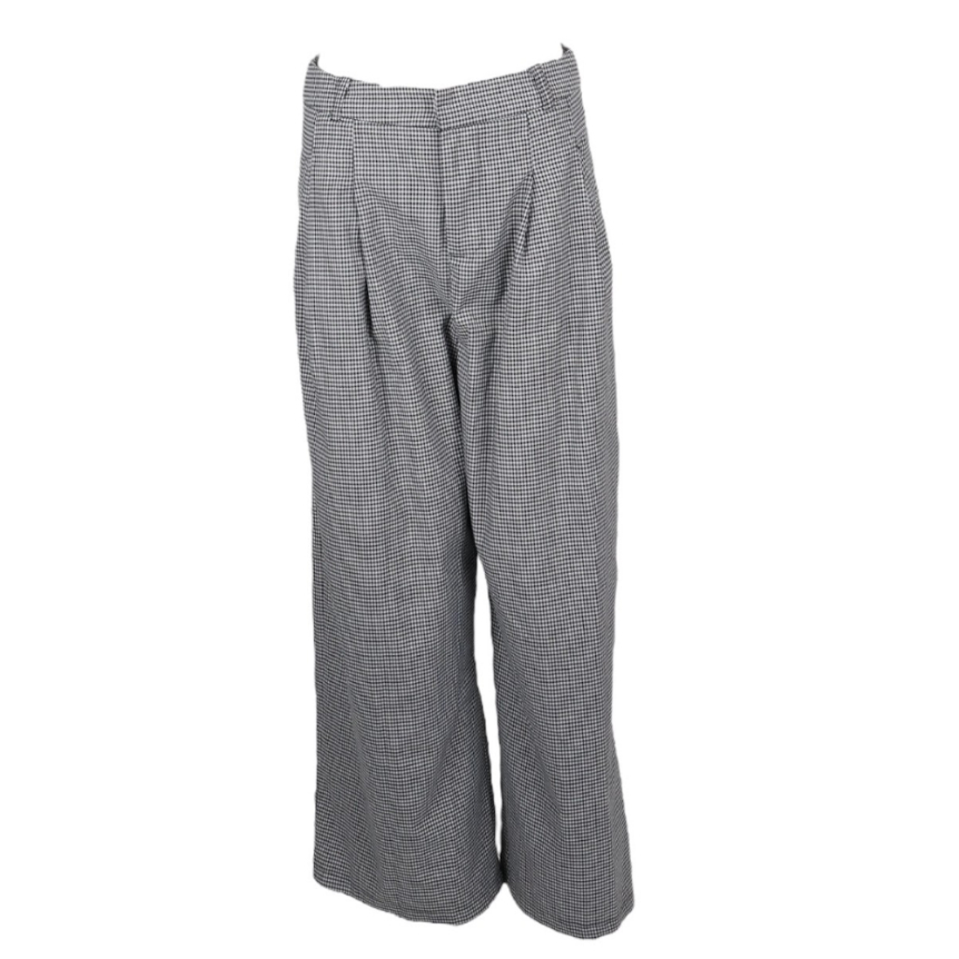 THE EDITOR’S MARKET-ขากระบอกแต่งจีบเอวลายสก็อต-หลากสี D074-279