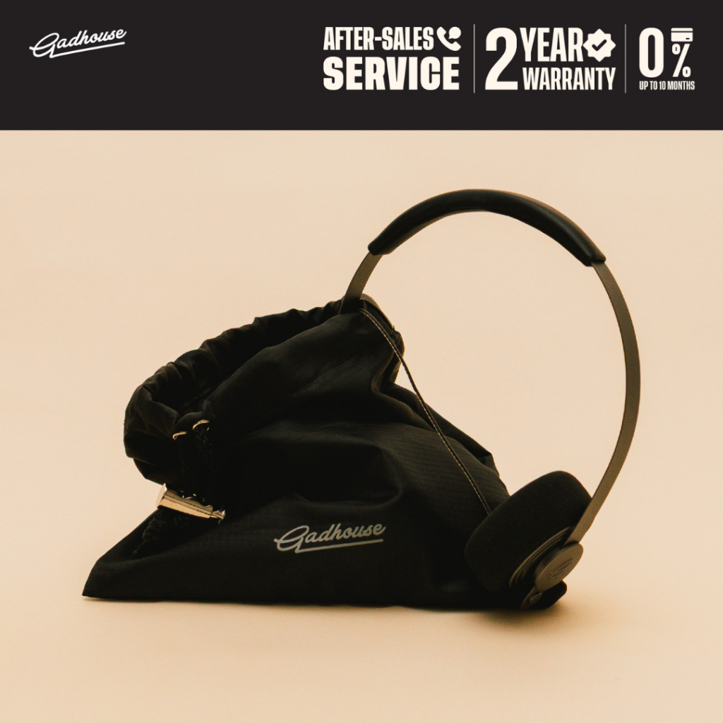 Gadhouse Wesley & Pouch | หูฟังครอบหูมีสาย Wesley และกระเป๋าใส่หูฟัง