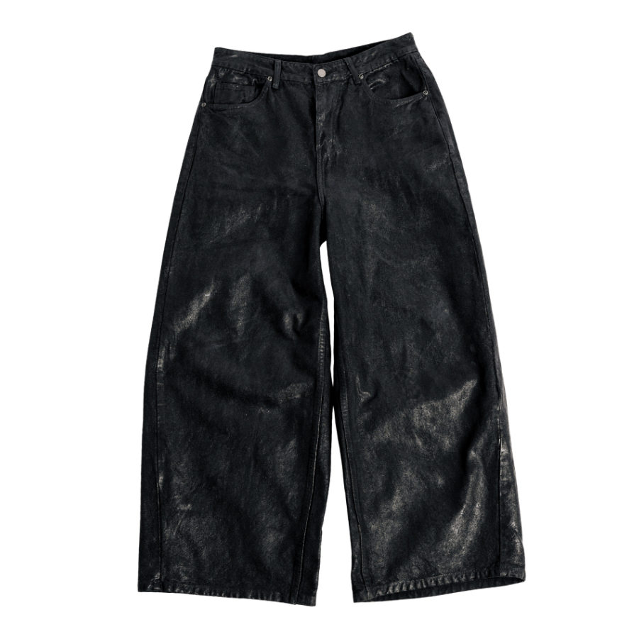 EM02 IRONVEIL JEANS / กางเกงยีนส์ขายาวสีดำ
