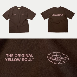 Mustard® Cracked Logo Tee | เสื้อยืดโลโก้ ผ้านุ่มพิเศษ (มีให้เลือก 5 สี)