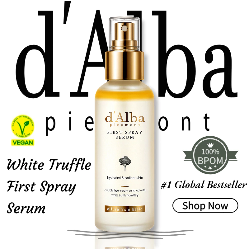 d'Alba White Truffle First Spray Serum 100ml สเปรย์เซรั่มเห็ดทรัฟเฟิลขาว บำรุงผิวให้ชุ่มชื้น กระจ่างใส ลดริ้วรอย ผิวฉ่ำว