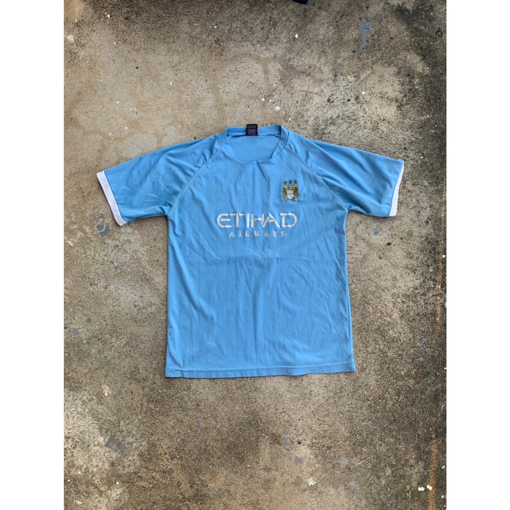 [ไม่แท้] เสื้อกีฬาทีมแมนซิตตี้สีฟ้ามือสอง Mancity Jerseys U-sed Thai Vintage [8-141Mancity]