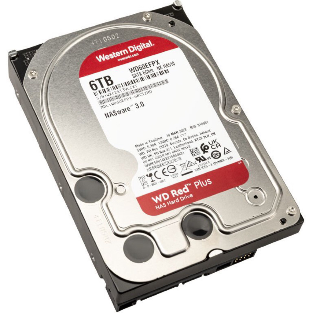 HDD PC WD RED 6TB SATA 5640/128MB PLUS NAS