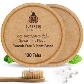SuperBee ยาสีฟันอัดเม็ด กลิ่นสเปียร์มินต์ 100/150 เม็ด Tooth…