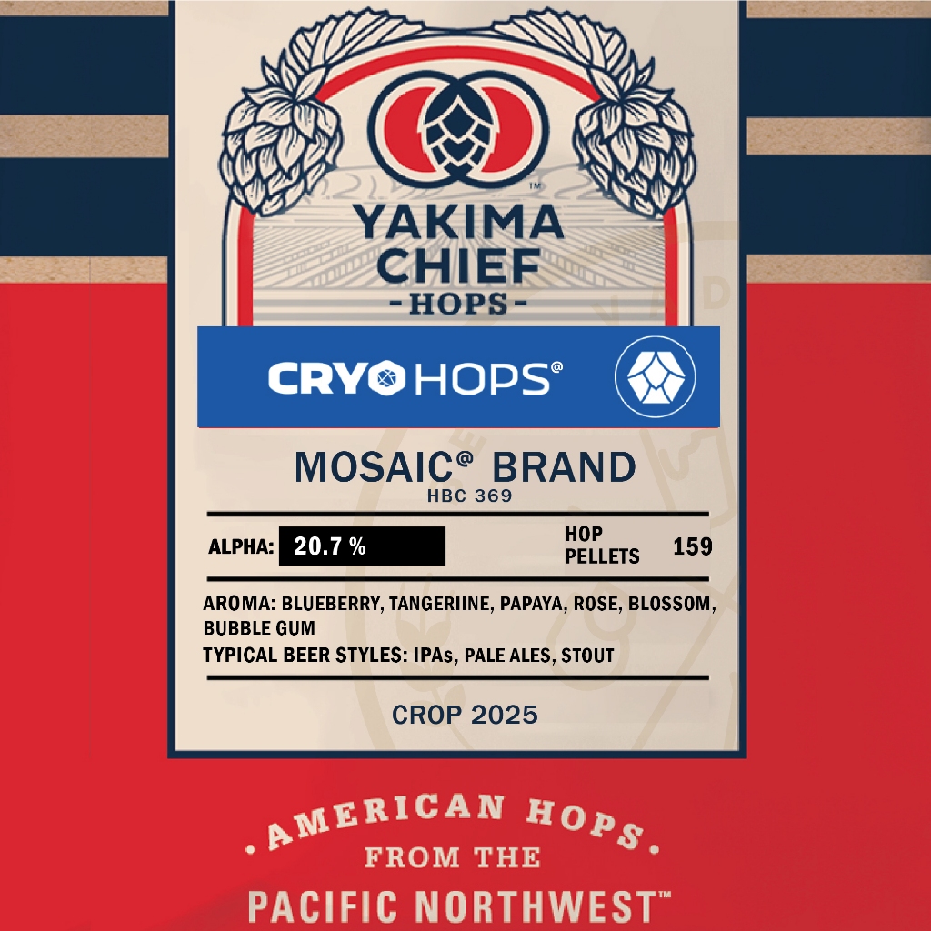 Mosaic® Cryo – Crop 2025 (1oz,2oz) กลิ่นและรสชาติที่หลากหลาย