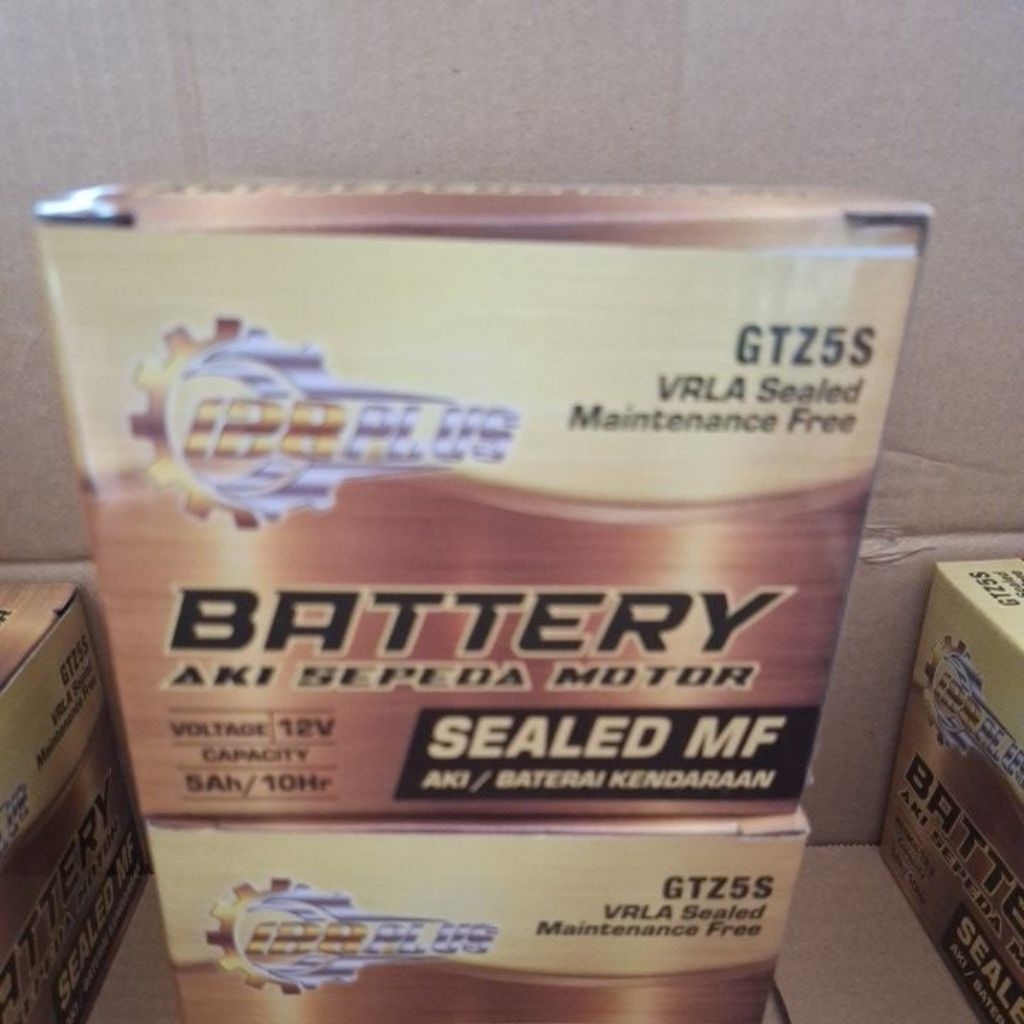 แบตเตอรี่แห้ง 128plus GTZ5S 5แอมป์12v ใส่ได้ทั้งรถสตาร์ทมือ/เท้า ร่นที่ใส่ได้w100/w125/w110i/mio/fin