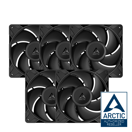 ARCTIC P14 PRO PST BLACK 5 PACKS (COMPUTER FAN / พัดลมคอมพิวเตอร์)