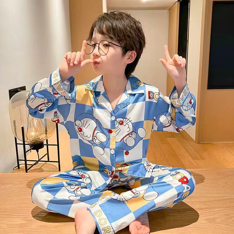 TT2222 SBT เซทชุดนอนเด็กใส่ได้ทั้งชายและหญิง **ต้องเทียบตารางก่อนสั่งซื้อ** เนื้อผ้าซาติน(บาง) สไตล์