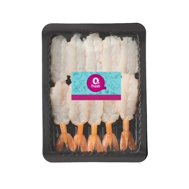 คิวเฟรช กุ้งซูชิอาเจนแช่แข็ง 4L 10 ชิ้น/แพ็ค จัดส่งแบบ express delivery ได้รับของภายในวัน