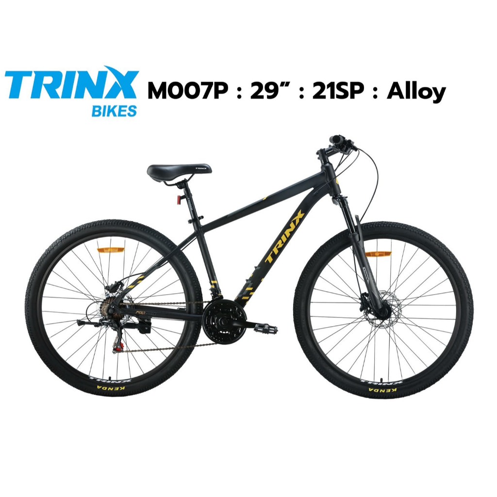 จักรยานเสือภูเขา TRINX M007P ล้อ 29 นิ้ว เฟรมอลูซ่อนสาย เกียร์ชิมาโน 21 สปีด โช้คปรับล็อคได้ คุณภาพดีมาก