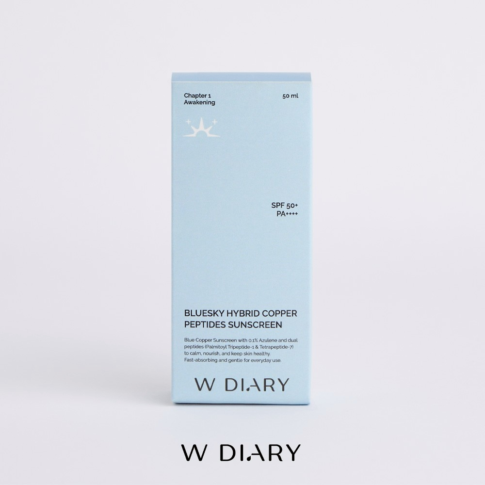 W DIARY BLUESKY HYBRID COPPER PEPTIDES SUNSCREEN บลูสกาย ไฮบริด คอปเปอร์ เพปไทด์ ซันสกรีน รูปที่ 3