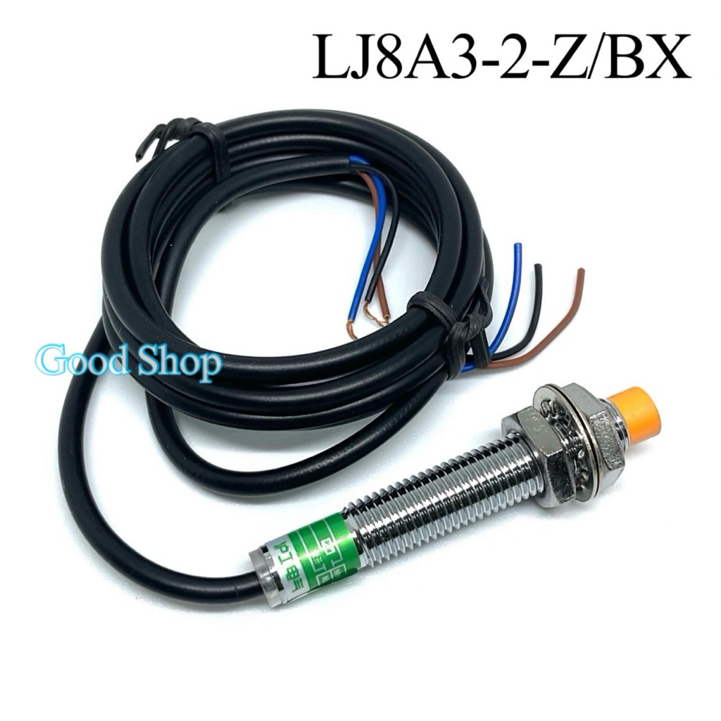 LJ8A3-2-Z/BX sensor เซ็นเซอร์ proximity 8มิลชนิด NPN-NO ระยะตรวจจับ2mm