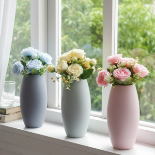 แจกันเซรามิกทรงแคปซูล รุ่น Airy Bloom (ให้ความรู้สึกเบา สบาย…