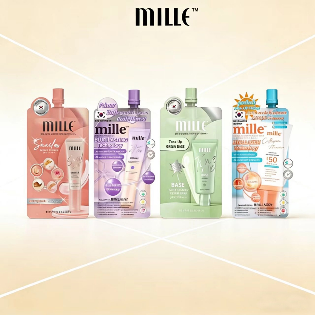 มิลเล่ โทนอัพ เบส/ บีบี ครีม/ ฟาวเดชั่น/ ไพรเมอร์ MILLE Tone up Base/ BB Cream/ Foundation/ Primer