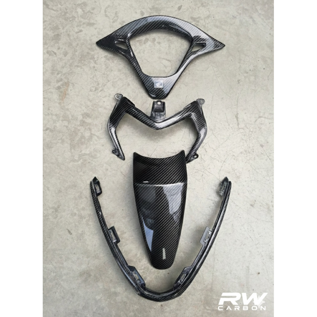 Honda ฮอนด้าหลีด 125 ชุด4ชิ้น Honda Lead ปี2025-2026 คาร์บอนแท้100% ( ชิ้นงานเบิกศูนย์ )